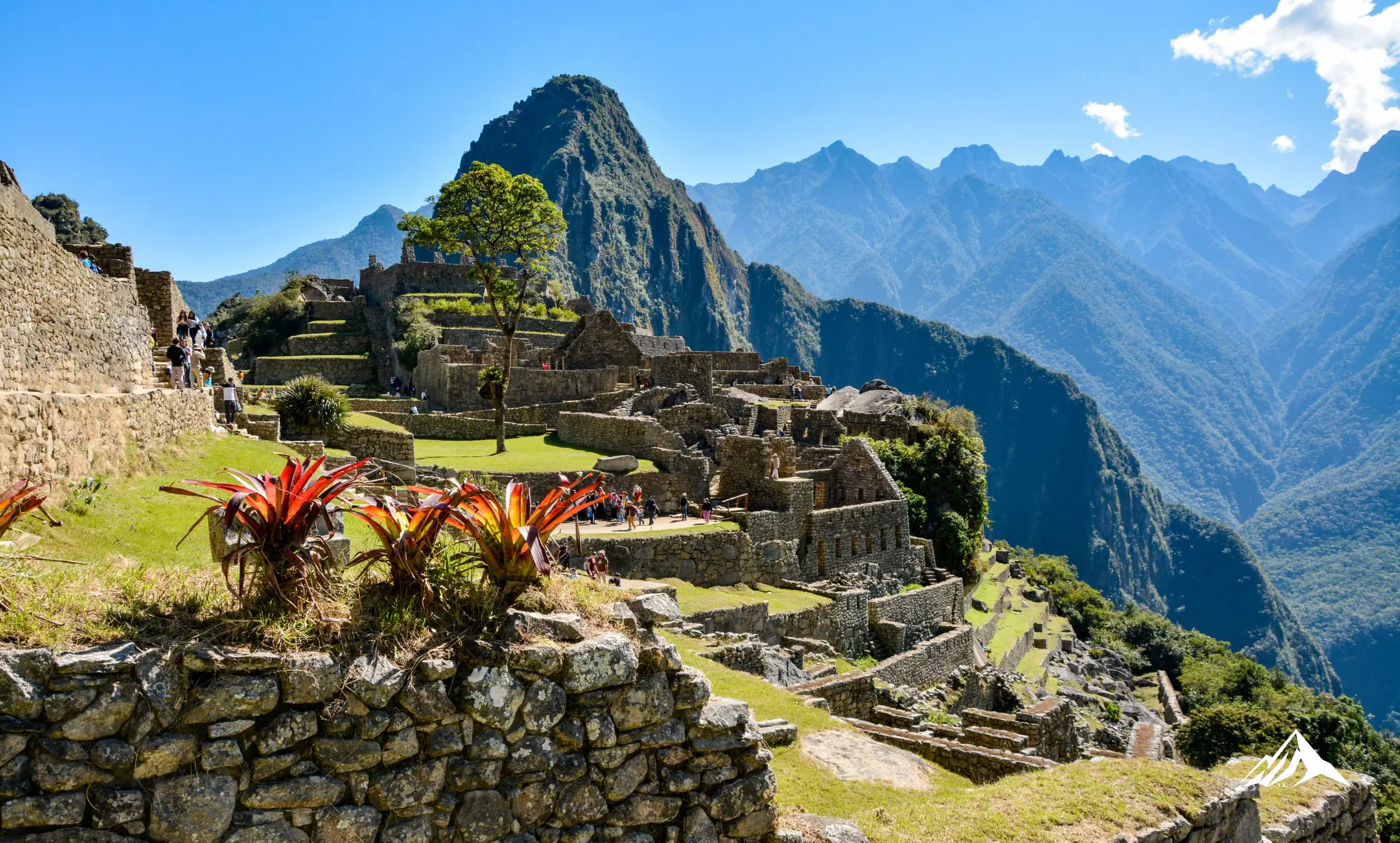 Visitors enjoying the iconic view of Machu Picchu while exploring the costs of visiting Peru's most famous attraction.