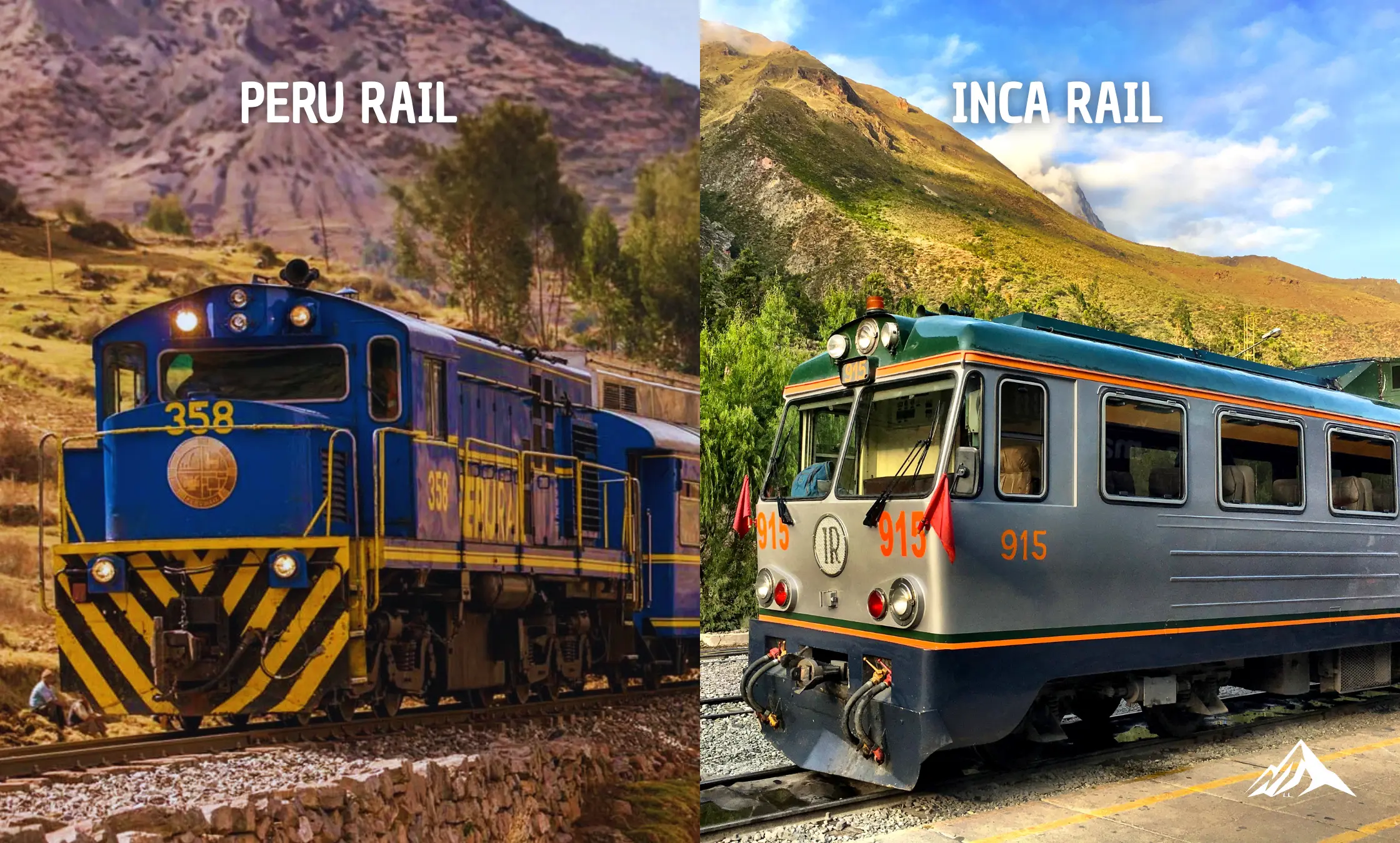 Scenic train journey through the Sacred Valley aboard PeruRail and Inca Rail on the way to Machu Picchu.